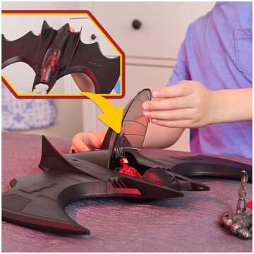DC Comics, The Flash Batwing Battle Set (Amazon Exclusive)| Supergirl, NAM-Ek, Flash Action Figures, 4-inch | Kids Toys for Boys and Girls Ages 4+