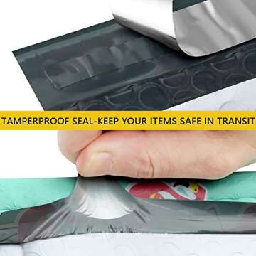 UCGOU Bubble Mailers 6x10 Inch Flamingo Designer 25 Pack Poly Padded Envelopes Small Business Mailing Packages Self Seal Adhesive Waterproof Boutique Shipping Bags for Jewelry Makeup Supplies #0