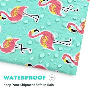UCGOU Bubble Mailers 6x10 Inch Flamingo Designer 25 Pack Poly Padded Envelopes Small Business Mailing Packages Self Seal Adhesive Waterproof Boutique Shipping Bags for Jewelry Makeup Supplies #0