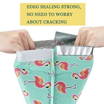 UCGOU Bubble Mailers 6x10 Inch Flamingo Designer 25 Pack Poly Padded Envelopes Small Business Mailing Packages Self Seal Adhesive Waterproof Boutique Shipping Bags for Jewelry Makeup Supplies #0