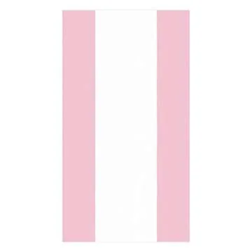 Caspari Bandol Stripe Paper Guest Towel Napkins in Petal Pink, 60 Count