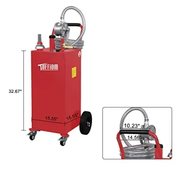 35 Gallon TUFFIOM Gas Caddy - Safe Fuel Storage & Transfer