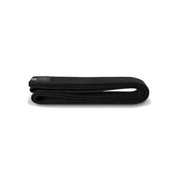 MOOTO Korea Taekwondo DO Black Belt Width 5cm Double Wrap Martial Arts TKD Judo Karate (Length 320cm...