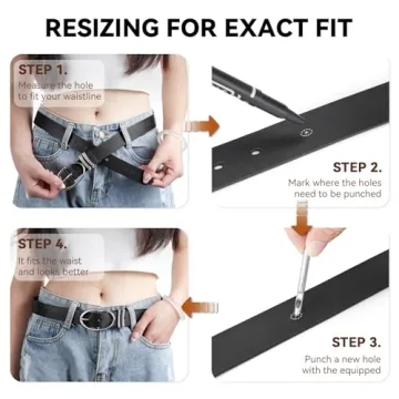 Trendy Leather Belt for Women | Stylish Adjustable Design