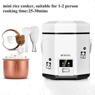 DCIGNA Portable Mini Rice Cooker for Easy Meals
