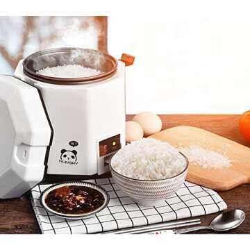 DCIGNA Portable Mini Rice Cooker for Easy Meals