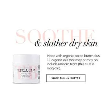 The Spoiled Mama Tummy Butter Stretch Mark Prevention Cream | Safe for Pregnancy | Non-Toxic | Vegan | Made in USA | OBGYN Formulated | Hydrating Body Cream Butter Lotion