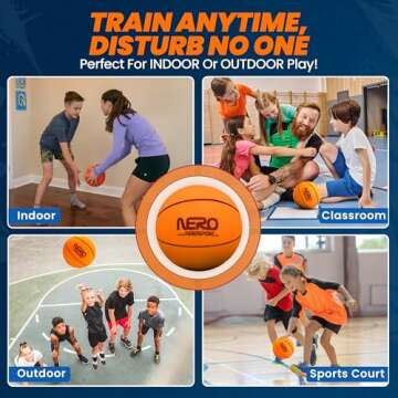 Ninja Silent Basketball - Soundless Dribbling for Indoor Training