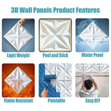 MIX3D Peel and Stick 3D Wall Panels - Versatile Interior Decor
