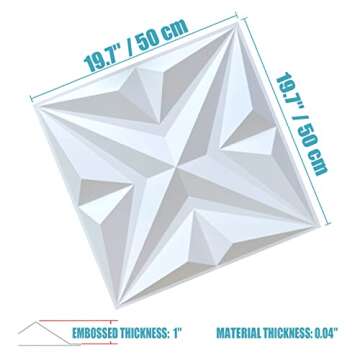 MIX3D Peel and Stick 3D Wall Panels - Versatile Interior Decor