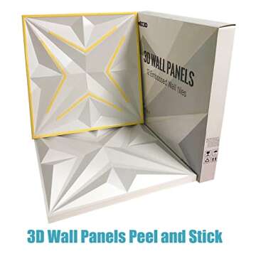 MIX3D Peel and Stick 3D Wall Panels - Versatile Interior Decor