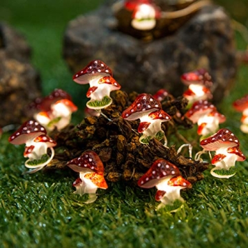 Onemore Mushroom String Lights - Magical 10FT LED Decor