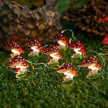 Onemore Mushroom String Lights - Magical 10FT LED Decor