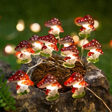 Onemore Mushroom String Lights - Magical 10FT LED Decor