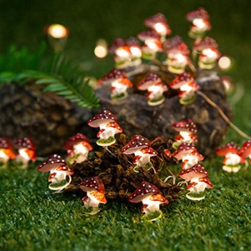 Onemore Mushroom String Lights - Magical 10FT LED Decor
