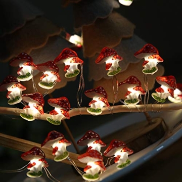 Onemore Mushroom String Lights - Magical 10FT LED Decor