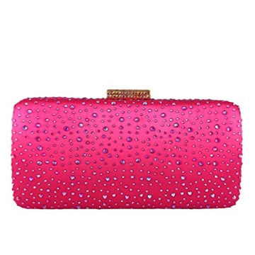 Boutique De FGG Elegant Women Crystal Clutch Purse Formal Evening Bags Wedding Clutch Purse Cocktail...