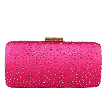 Boutique De FGG Elegant Women Crystal Clutch Purse Formal Evening Bags Wedding Clutch Purse Cocktail...