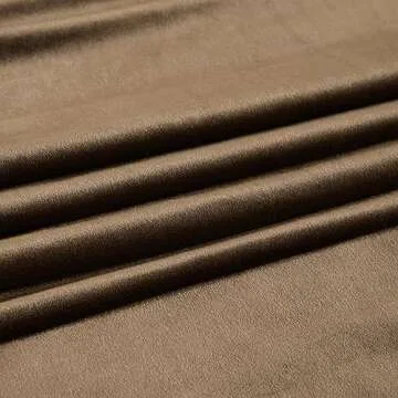 Primrose Brown Velvet 96" Curtains - Blackout Panels