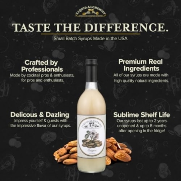 Liquid Alchemist Almond Orgeat Syrup for Premium Cocktails