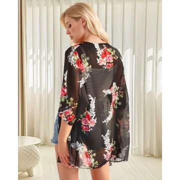 Chic Women's Floral Cardigan for Summer Outings