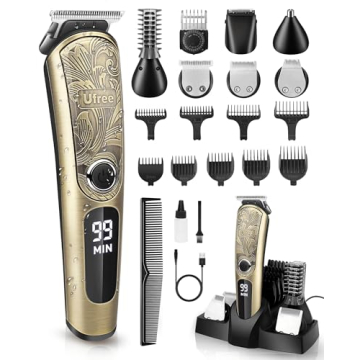Ufree Gifts for Men: Beard Trimmer & Grooming Kit | Waterproof Razor
