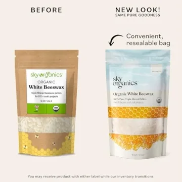 Sky Organics Organic Beeswax for DIY Beauty and Crafts