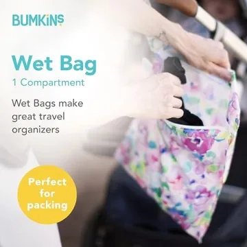 Bumkins Waterproof Wet Bag for Baby and Travel Essentials