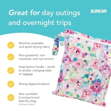 Bumkins Waterproof Wet Bag for Baby and Travel Essentials