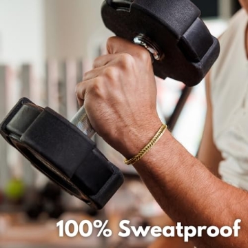 Galis Chain Bracelets For Men - Premium Stainless Steel Mens Bracelet, Gold Plated Non Tarnish Bracelet - This Snake Chain suits as Everyday Men's Bracelets is Stylish Gifts For Him 7"