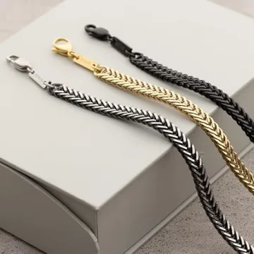 Galis Chain Bracelets For Men - Premium Stainless Steel Mens Bracelet, Gold Plated Non Tarnish Bracelet - This Snake Chain suits as Everyday Men's Bracelets is Stylish Gifts For Him 7"
