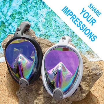 Aleoron Foldable Full Face Snorkel Mask for Adults