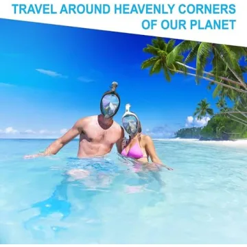 Aleoron Foldable Full Face Snorkel Mask for Adults