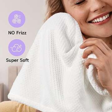 Umisleep Microfiber Hair Towel Wrap Set for Efficient Drying