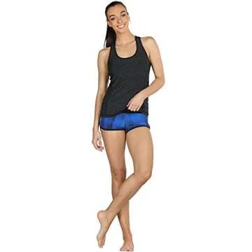 icyzone Workout Tank Tops - Stylish Racerback Athletic Tops for Women (3-Pack) in Black, Gray, and W...