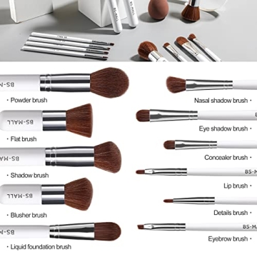 Quality BS-MALL 11Pcs Makeup Brush Set for Flawless Application