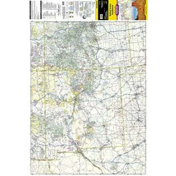 United States Southwest Map by National Geographic Adventure