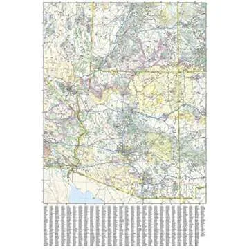 United States Southwest Map by National Geographic Adventure