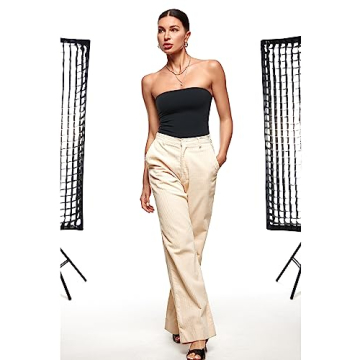 INLYRIC Strapless Bodysuit for Comfortable Chic Style