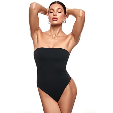 INLYRIC Strapless Bodysuit for Comfortable Chic Style