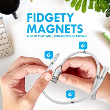 Aduro Magnetic Fidget Lightning iPhone Charger MFi Certified