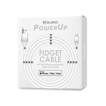 Aduro Magnetic Fidget Lightning iPhone Charger MFi Certified