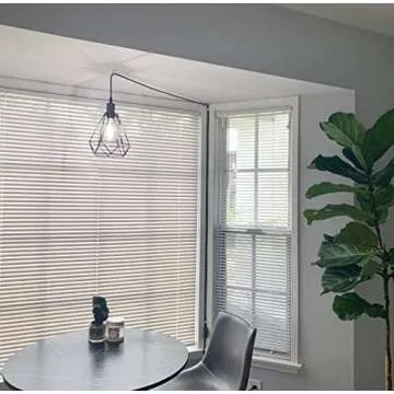 YUBOLE Industrial Farmhouse Plug in Pendant Light with On/Off Switch Wire Caged Hanging Pendant Lighting 16ft Cord