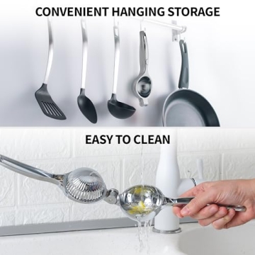 Durable Zulay Kitchen Metal Lemon Squeezer for Effortless Juicing