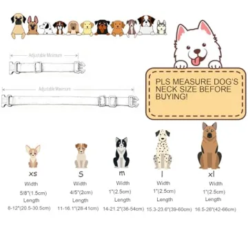 Adjustable DOGWONG Cotton Pink Dog Collar for Pets