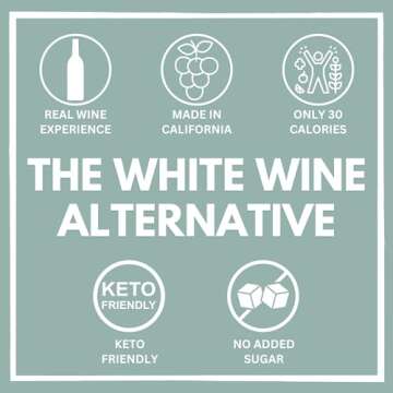 YOURS Non-Alcoholic Wine California Chardonnay - Award Winning Alcohol Removed White Wine Only 30 Calories and No Added Sugar
