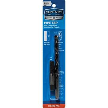 Century Drill & Tool 93201, 1/8-27 NPT/21/64 Combo