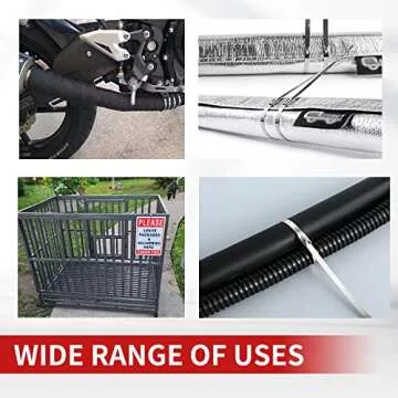 Sturdy Stainless Steel Metal Zip Ties Pack of 100