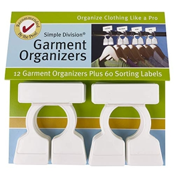 Simple Division Garment Organizers for Closet Organization