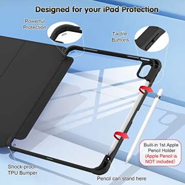 OKP for New iPad 10th Generation Case 2022, ipad 10.9 inch Case with Trifold Stand, Auto Wake/Sleep,...